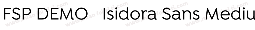 FSP DEMO   Isidora Sans Medium Regu字体转换